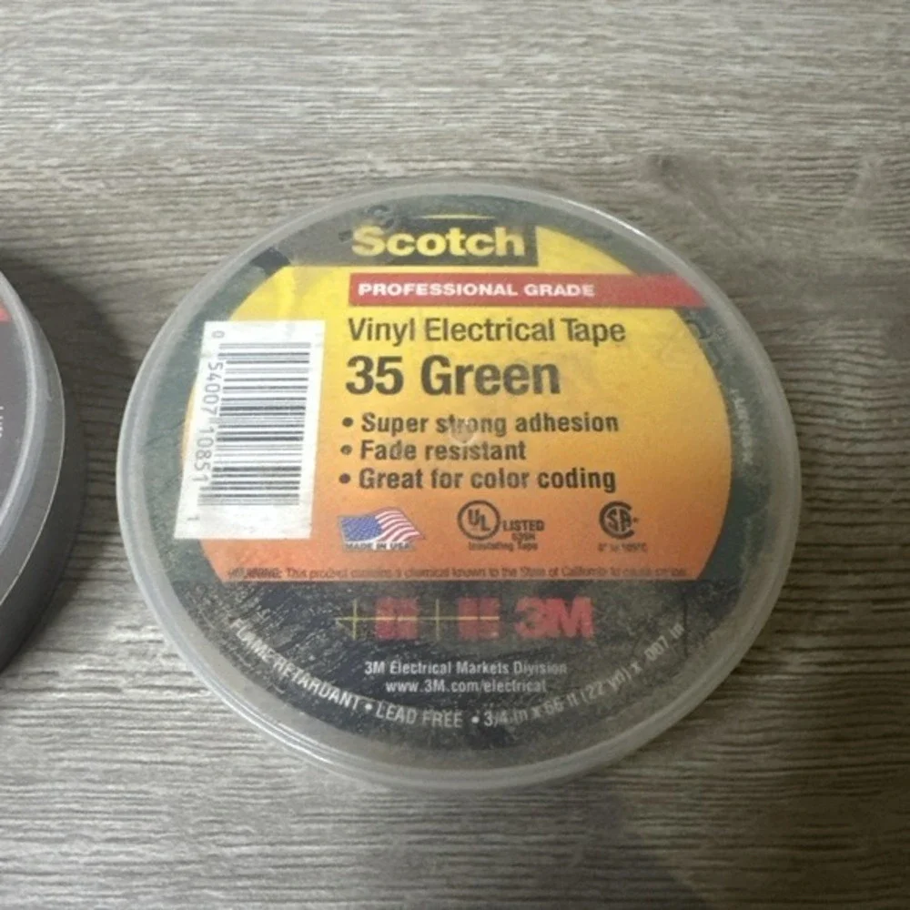 (3) NEW Rolls 3M‎ Scotch 35 Electrical Tape Lot Of 4- 3/4